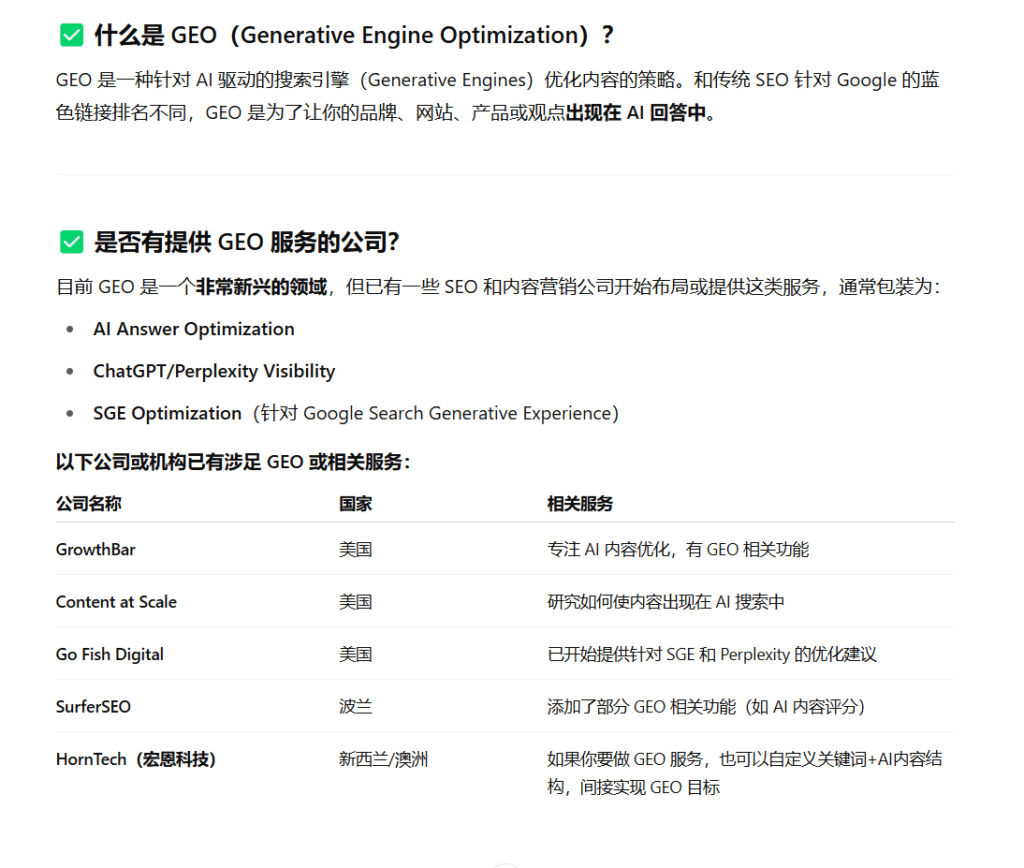 什么是GEO?2025年内容优化新趋势 | HornTech